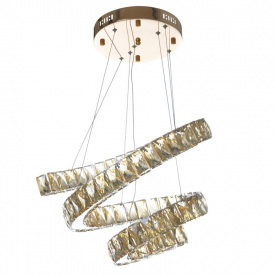 Люстра подвесная Brille 72W Золотистый