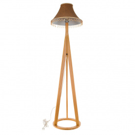 Торшер на деревянной основе Кантри Brille 60W FLT-42