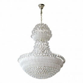 Люстра большая для холла Brille 40W E14 Серебристый