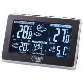 Метеостанция для дома беспроводная Adler AD 1175 черная