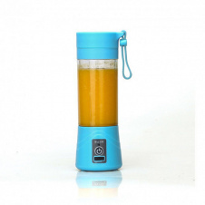 Портативный аккумуляторный фитнес-блендер SUNROZ Smoothie Maker Pro для приготовления смузи с зарядкой от USB 380 мл 600mAh Синий (011ZR)