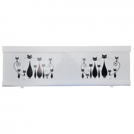 Экран под ванну The MIX Cats 130 см Белый