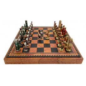 Набор из 3 игр шахматы нарды шашки ITALFAMA Римляне против варваров 36 х 36 см (1993219MAP)