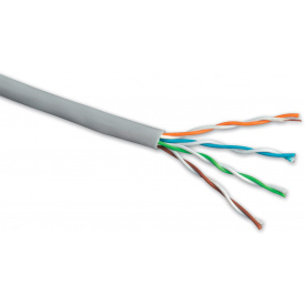 Кабель витая пара Hikvision DS-1LN5E-S cat.5e (UTP медь внутренний) 24AWG бухта 305м белый