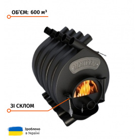 Печь на дровах Montreal тип 02 со стеклом до 400 м.куб Профи