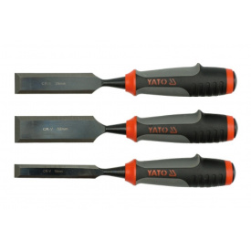 Набор стамесок Yato с полимерными ручками 16/25/32мм CrV (YT-6280) 3 шт