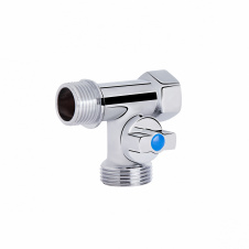 Кран приборный шаровой SD Plus 1/2&quot;х3/4&quot;х1/2&quot; ННВ SD186W152015
