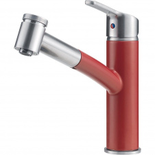 Смеситель для кухни Franke Smart Pull Out Spray ретро красный