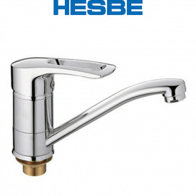Смеситель для умывальника елка на гайке HESBE HANSBERG (Chr-555) 15cm