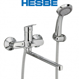 Змішувач для ванни довгий гусак HESBE Nikas EURO (Chr-006)