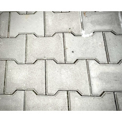 Тротуарная плитка Гантель двойное Т 8 см серая Киев