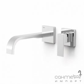 Смеситель для раковины скрытого монтажа Tres Cuadro 630002 хром, излив 24см