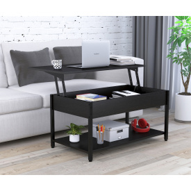 Журнальний столик-трансформер L-5 Slider Loft-Designer 940х540 мм з підйомною стільницею лдсп венге-темний