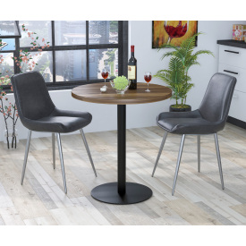Стол обеденный BS-450 Loft-Design круглый D-70 см орех-модена