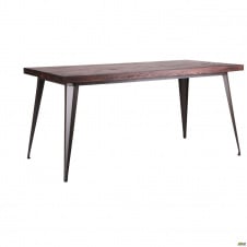 Обеденный стол Floyd деревянная столешница 1600х800 мм металлический каркас цвет кофе