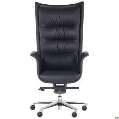 Офісне крісло керівника AMF Warren шкіряне чорне Охтирка