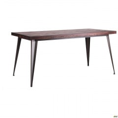 Обеденный стол Floyd деревянная столешница 1600х800 мм металлический каркас цвет кофе Львов
