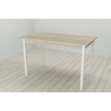 Стіл кухонний Ferrum-decor Беніта 75x120x60 Білий ДСП Сонома 16мм (BEN0025)