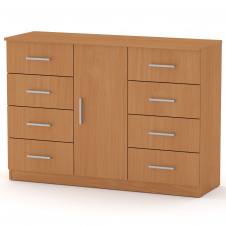 Комод Компанит 8+1 Бук (120х39х85 см)