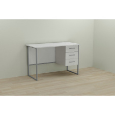 Фото - Компьютерный стол Ferrum-decor Гарри 75x140x70 серый ДСП Белое 16мм Компьютерный стол Ferrum-decor Гарри 75x140x70 серый ДСП Белое 16мм