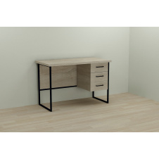 Комп'ютерний стіл Ferrum-decor Гаррі 76x120x60 чорний ДСП Дуб Сонома 32мм