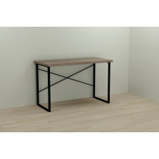 Фото - Комп'ютерний стіл Ferrum-decor Дейв 75x120x70 чорний ДСП Дуб Сонома Трюфель 32мм Комп'ютерний стіл Ferrum-decor Дейв 75x120x70 чорний ДСП Дуб Сонома Трюфель 32мм