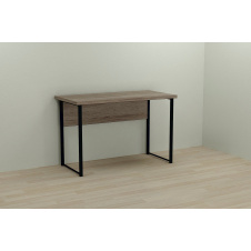 Фото - Компьютерный стол Ferrum-decor Курт 75x100x60 черный ДСП Дуб Сонома Труфель 32мм Компьютерный стол Ferrum-decor Курт 75x100x60 черный ДСП Дуб Сонома Труфель 32мм