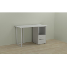 Фото - Компьютерный стол Ferrum-decor Отто 75x140x70 белый ДСП Белое 16мм Компьютерный стол Ferrum-decor Отто 75x140x70 белый ДСП Белое 16мм