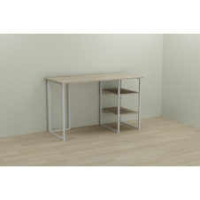 Комп'ютерний стіл Ferrum-decor Кевін 75x140x60 білий ДСП Дуб Сонома 16мм