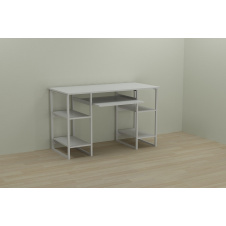 Компьютерный стол Ferrum-decor Тим 75x140x60 белый ДСП Белое 16мм