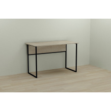 Фото - Компьютерный стол Ferrum-decor Коди 75x120x70 черный ДСП Дуб Сонома 16мм Компьютерный стол Ferrum-decor Коди 75x120x70 черный ДСП Дуб Сонома 16мм