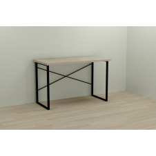 Компьютерный стол Ferrum-decor Дейв 75x100x70 черный ДСП Дуб Сонома 32мм