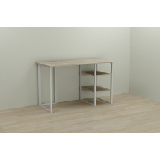 Комп'ютерний стіл Ferrum-decor Кевін 75x140x70 білий ДСП Дуб Сонома 16мм