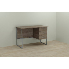 Фото - Комп'ютерний стіл Ferrum-decor Гаррі 75x120x60 сірий ДСП Дуб Сонома Труфель 16мм Комп'ютерний стіл Ferrum-decor Гаррі 75x120x60 сірий ДСП Дуб Сонома Труфель 16мм