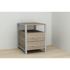Фото - Тумба Ferrum-decor Вів'єн 2/2 50x41x40 см Дуб Сонома (XK00125) Тумба Ferrum-decor Вів'єн 2/2 50x41x40 см Дуб Сонома (XK00125)