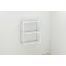 Книжная полка универсальная Ferrum-decor Стим 2 74x63x26 белый ДСП Белое 16мм (XK00043)