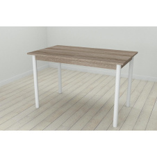 Стіл кухонний Ferrum-decor Беніта 75x120x70 Білий ДСП Сонома Трюфель 16мм (BEN0033)
