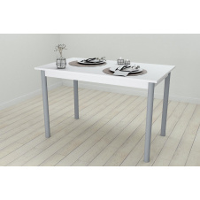Стол кухонный Ferrum-decor Бенита 75x120x80 Серый ДСП Белое 16мм (BEN0057)