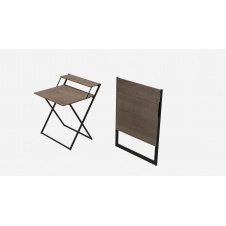 Стол трансформер Компакт 2 Ferrum-decor 750x790x720 Черный металл ДСП Дуб Сонома Трюфель 16 мм (KOM205)