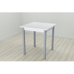 Стол кухонный Ferrum-decor Диего 75x70x70 Серый ДСП Белое 16мм (DIE0050) Одесса