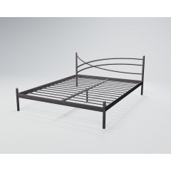 Кровать Tenero Гвоздика1 1200х1900 Черное серебро Ромны