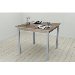 Стіл кухонний Ferrum-decor Агата 75x80x80 Сірий ДСП Сонома Трюфель 16мм (AGA0047) Одесса