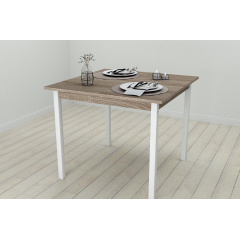 Стол кухонный Ferrum-decor Диего 75x80x80 Белый ДСП Сонома Трюфель 16мм (DIE0040) Запорожье