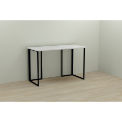 Компьютерный стол Ferrum-decor Ханна 75x100x70 черный ДСП Белое 16мм Киев