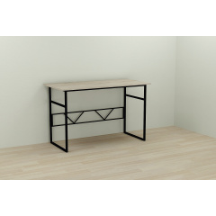 Компьютерный стол Ferrum-decor Раян 75x120x60 черный ДСП Дуб Сонома 16мм Житомир