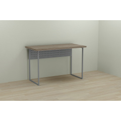 Компьютерный стол Ferrum-decor Майк 75x120x70 серый ДСП Дуб Сонома Труфель 32мм Ирпень