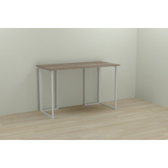 Компьютерный стол Ferrum-decor Ханна 75x100x70 белый ДСП Дуб Сонома Труфель 16мм Хмельницкий