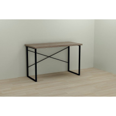 Компьютерный стол Ferrum-decor Дейв 75x120x70 черный ДСП Дуб Сонома Трюфель 32мм Мукачево