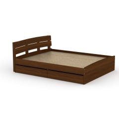 Кровать Модерн 160 + 2 ящика Компанит орех экко Кушугум