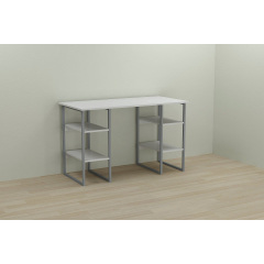 Комп'ютерний стіл Ferrum-decor Карен 75x140x70 сірий ДСП Біле 16мм Київ